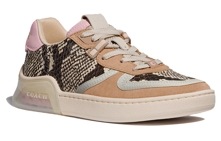 Lookbook COACH Citysole Court 粉尾蛇紋運動鞋 女款