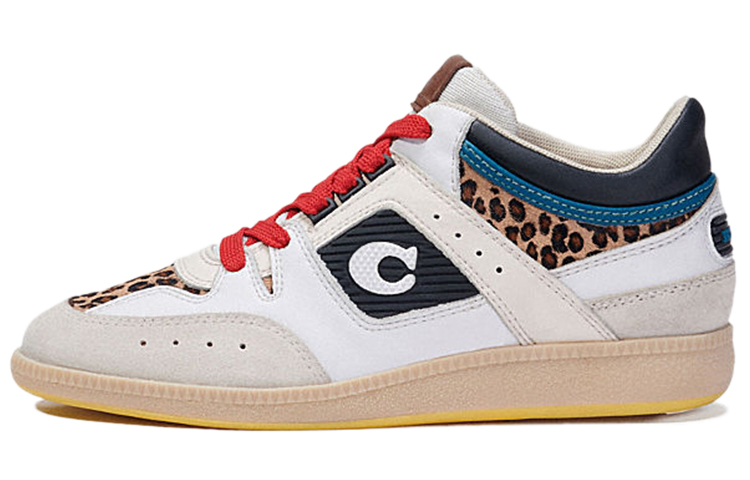 (W) Coach Citysole Mid 'Leopard Print Black White'