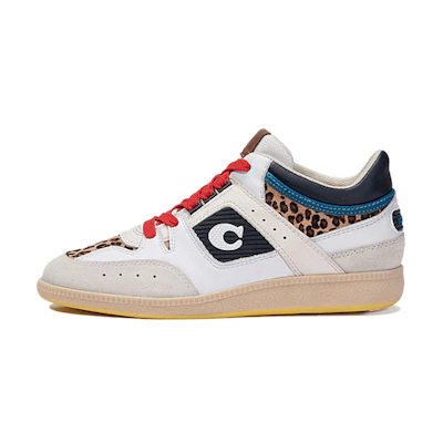 (W) Coach Citysole Mid 'Leopard Print Black White'