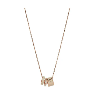 (Women) COACH Classic Logo Necklace for Women, Rose Gold. C9446-OZA