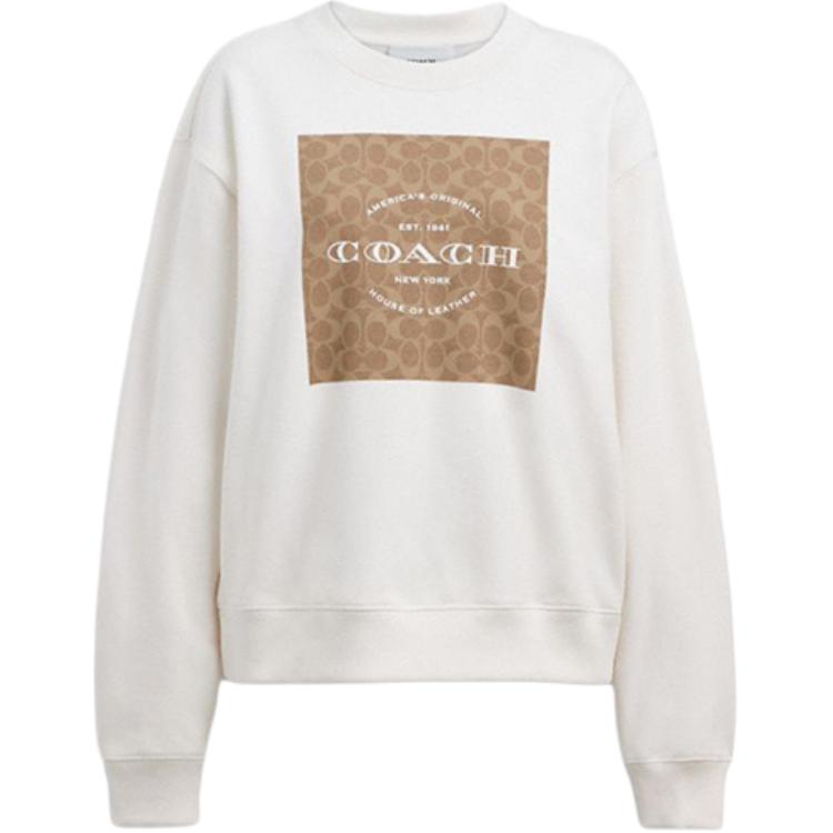 Order (W) Coach 經典白色長袖棉質運動衫 CCA93_WHT CCA93-WHT