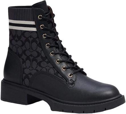 (W) Coach COECH Sepatu Boot Kulit 'Hitam' CC755_BLK Order (W) Coach COECH Sepatu Boot Kulit 'Hitam' CC755_BLK