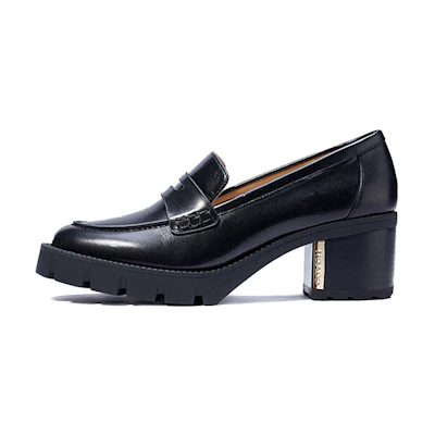 (W) Coach Cora Loafer High Heel 'Black'