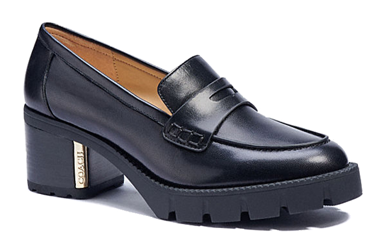 Lookbook (Women) Coach Cora Loafer High Heel 'Black' C5908_BLK