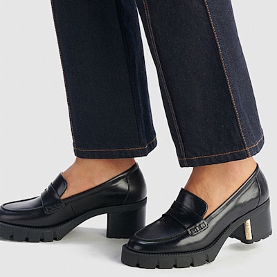 (W) Coach Cora Loafer Hak Tinggi 'Hitam' C5908_BLK Details for (W) Coach Cora Loafer Hak Tinggi 'Hitam' C5908_BLK