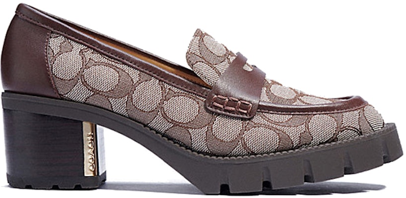 (W) Coach Cora Loafer Hak Tinggi 'Tan Comfort' C5909_S8W Order (W) Coach Cora Loafer Hak Tinggi 'Tan Comfort' C5909_S8W