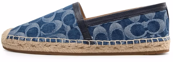 (Women) Coach Denim Espadrille Slip-On 'Blue' CA485_DWP (Women) Coach Denim Espadrille Slip-On 'Blue' CA485_DWP