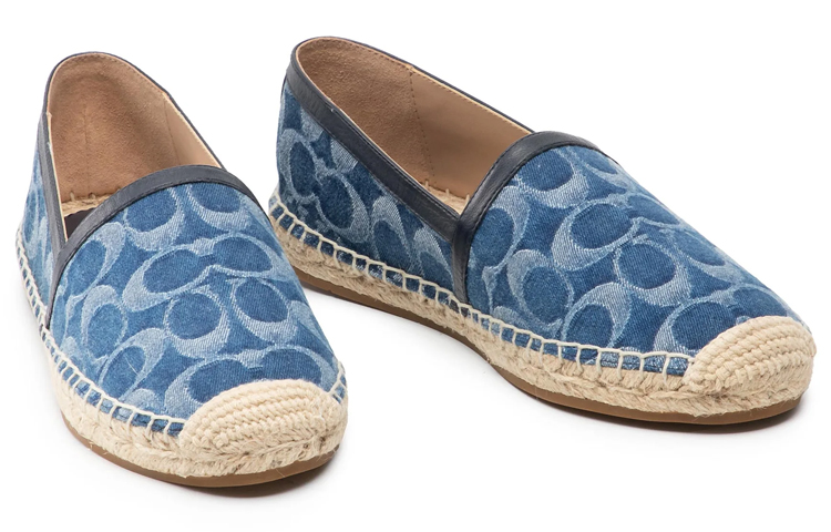(W) Coach Denim Espadrille Slip-On 'Blue' 圖 2