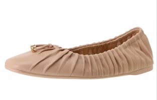 (Women) Coach Eleanor 'Pink Leather Ballet Flats' C6755_T19 (Women) Coach Eleanor 'Pink Leather Ballet Flats' C6755_T19