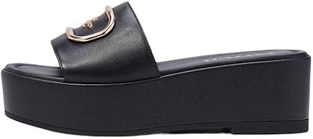 (Women) Coach Eloise 'Black Leather Platform' CI063_BLK (Women) Coach Eloise 'Black Leather Platform' CI063_BLK