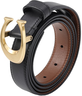 (W) COACH 壓紋字母可翻轉PVC皮革腰帶 黑色/棕色 2.5cm 83960-B4FD7 Lookbook (W) COACH 壓紋字母可翻轉PVC皮革腰帶 黑色/棕色 2.5cm 83960-B4FD7