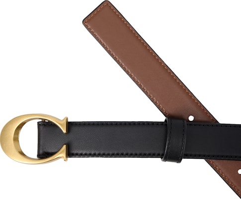 (W) COACH 壓紋字母可翻轉PVC皮革腰帶 黑色/棕色 2.5cm 83960-B4FD7 Purchase (W) COACH 壓紋字母可翻轉PVC皮革腰帶 黑色/棕色 2.5cm 83960-B4FD7