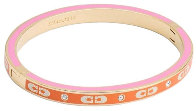 women-coach-enamel-pink-bracelet-with-letter-logo-design-for-women-cv-259-ujh