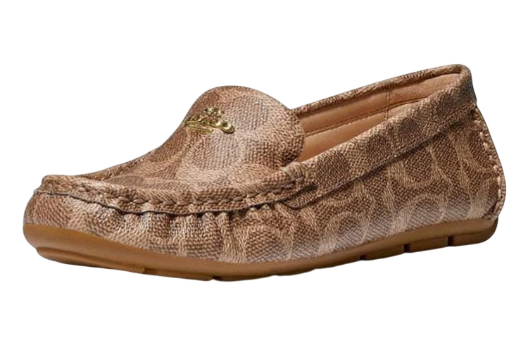 Lookbook (W) コーチ フラットレザーシューズ（ブラウン） C0744_TN2