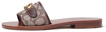 Buy (W) Sandal Coach Flat 'Dark Coffee' CI202_VJN