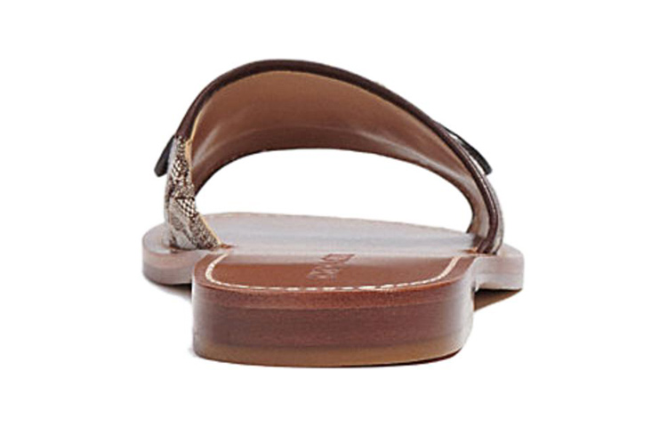 Shop (W) コーチ フラットサンダル (ダークコーヒー) CI202_VJN