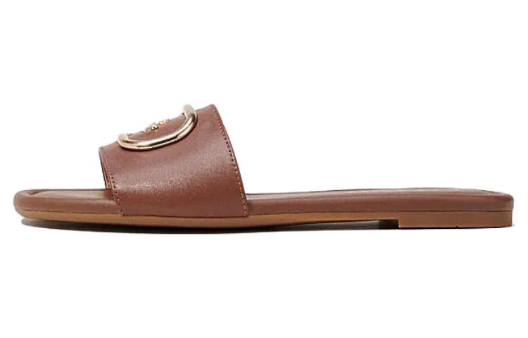 (Women) Coach Flat Sandal 'Deep Brown Fashion Slide' CI031_CWH