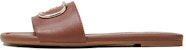 (W) Sandal Rata Coach 'Coklat Gelap Fesyen Slide' CI031_CWH