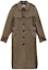 Buy (Women) COACH FW21 Long Single-Breasted Trench Coat Laurel Green. 89640-OHD