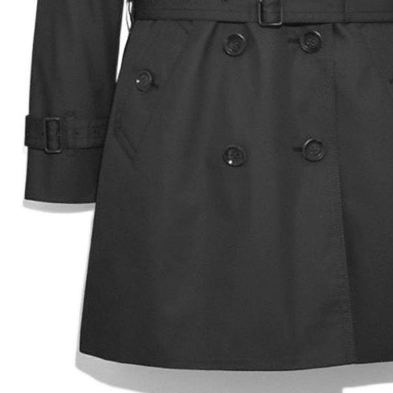 Details for (Women) COACH FW22  Black Double-Breasted Long Sleeve Trench Coat. F34025-BLK