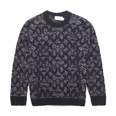 (Women) COACH FW22 Black Loose Fit Graphic Print Long Sleeve Sweatshirt CF886-BK-BR