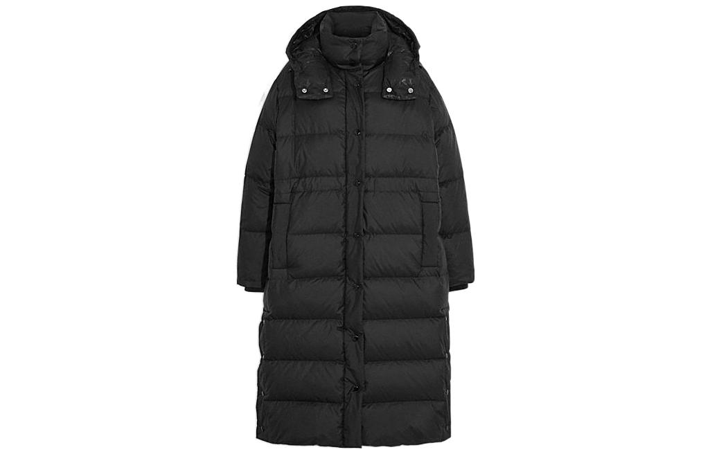 (Women) COACH FW22  Black Solid Color Hooded Long Sleeve Down Jacket. CB639-BLK 圖 2