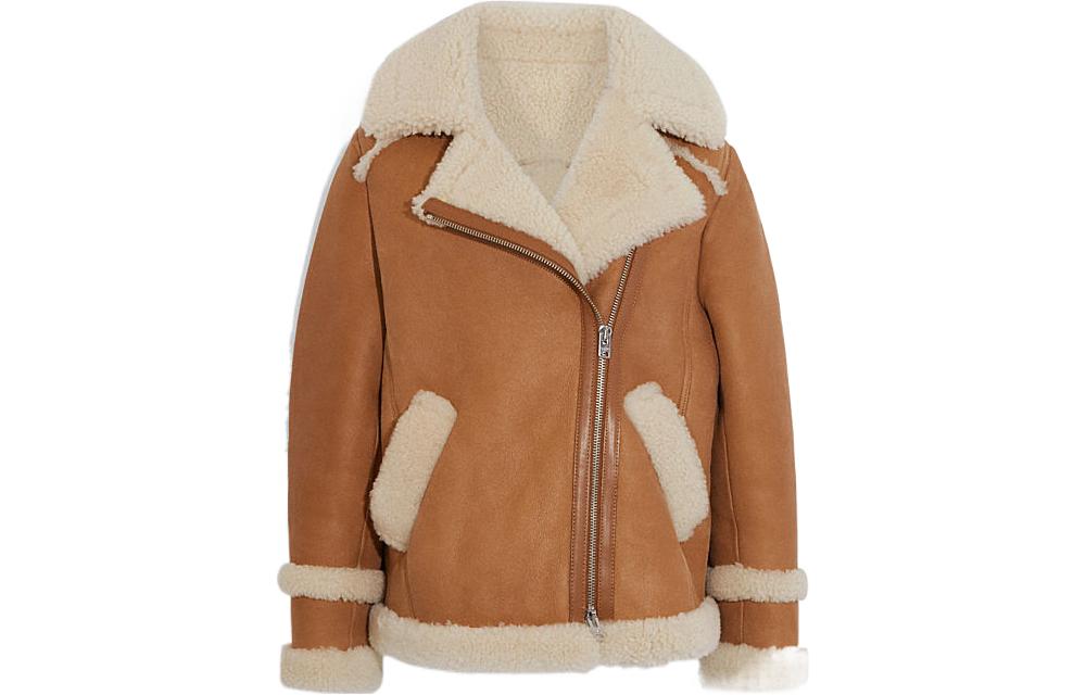 (Women) COACH FW22  Casual Solid Color Pilot Jacket. CE398-NA-IY