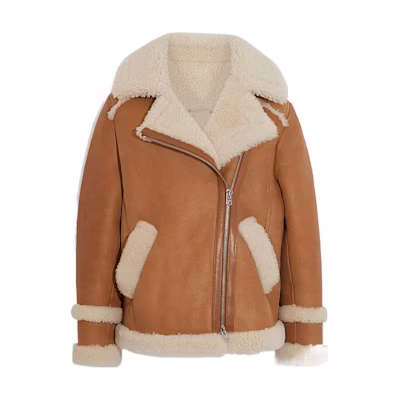 (Women) COACH FW22 Casual Solid Color Pilot Jacket. CE398-NA-IY
