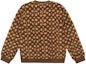 Lookbook (Women) COACH FW22 Colorblock Crewneck Pullover Sweatshirt Brown. C6550-SXR
