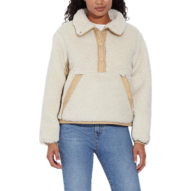 Lookbook (W) COACH FW22 對比領夾克 - 米白色. CE407-CRM