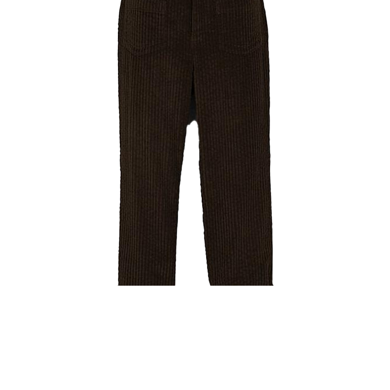 Shop (W) コーチ FW22 コーデュロイ カジュアル ストレートパンツ ダークウォルナット. C5545-N08