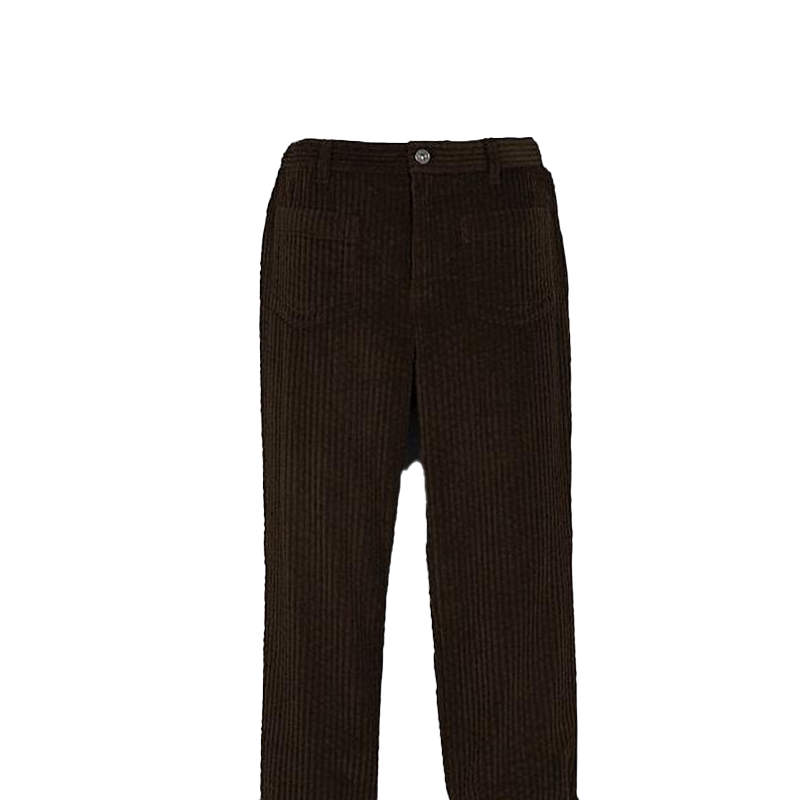 Purchase (W) コーチ FW22 コーデュロイ カジュアル ストレートパンツ ダークウォルナット. C5545-N08