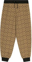 (Women) COACH FW22 Logo Print Jogger Pants Brown CB586-E7V (Women) COACH FW22 Logo Print Jogger Pants Brown CB586-E7V