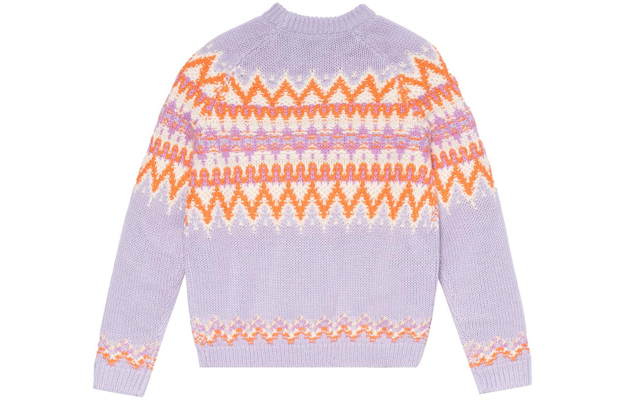 Lookbook (W) コーチ FW22 パターン ジャカード スキー ニット セーター ライラック パープル CE892-LIL