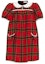 Buy (W) コーチ FW22 チェック柄ポケット付き半袖ドレス レッド CG584-REM