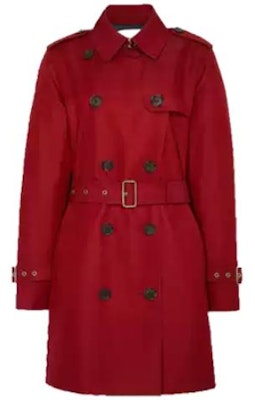(Women) COACH FW22 Red Double-Breasted Mid-Length Trench Coat. C8771-RBY Buy (Women) COACH FW22 Red Double-Breasted Mid-Length Trench Coat. C8771-RBY