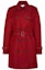 Buy (Women) COACH FW22 Red Double-Breasted Mid-Length Trench Coat. C8771-RBY