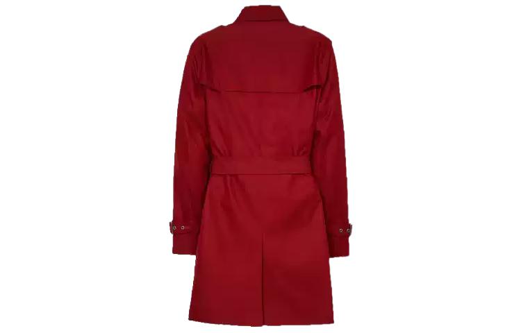 Lookbook (Women) COACH FW22  Red Double-Breasted Mid-Length Trench Coat. C8771-RBY