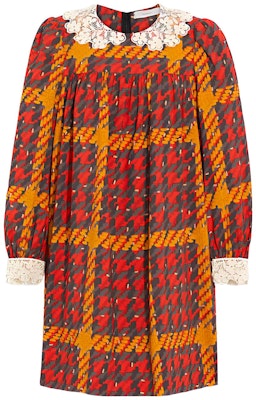 (W) COACH FW22 紅色格紋印花長袖洋裝 CF059-REM Buy (W) COACH FW22 紅色格紋印花長袖洋裝 CF059-REM