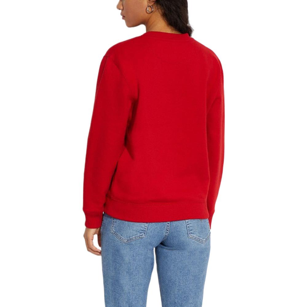 Shop (Women) COACH FW22  Red Ski Graphic Logo Crewneck Sweatshirt. CE457-RED