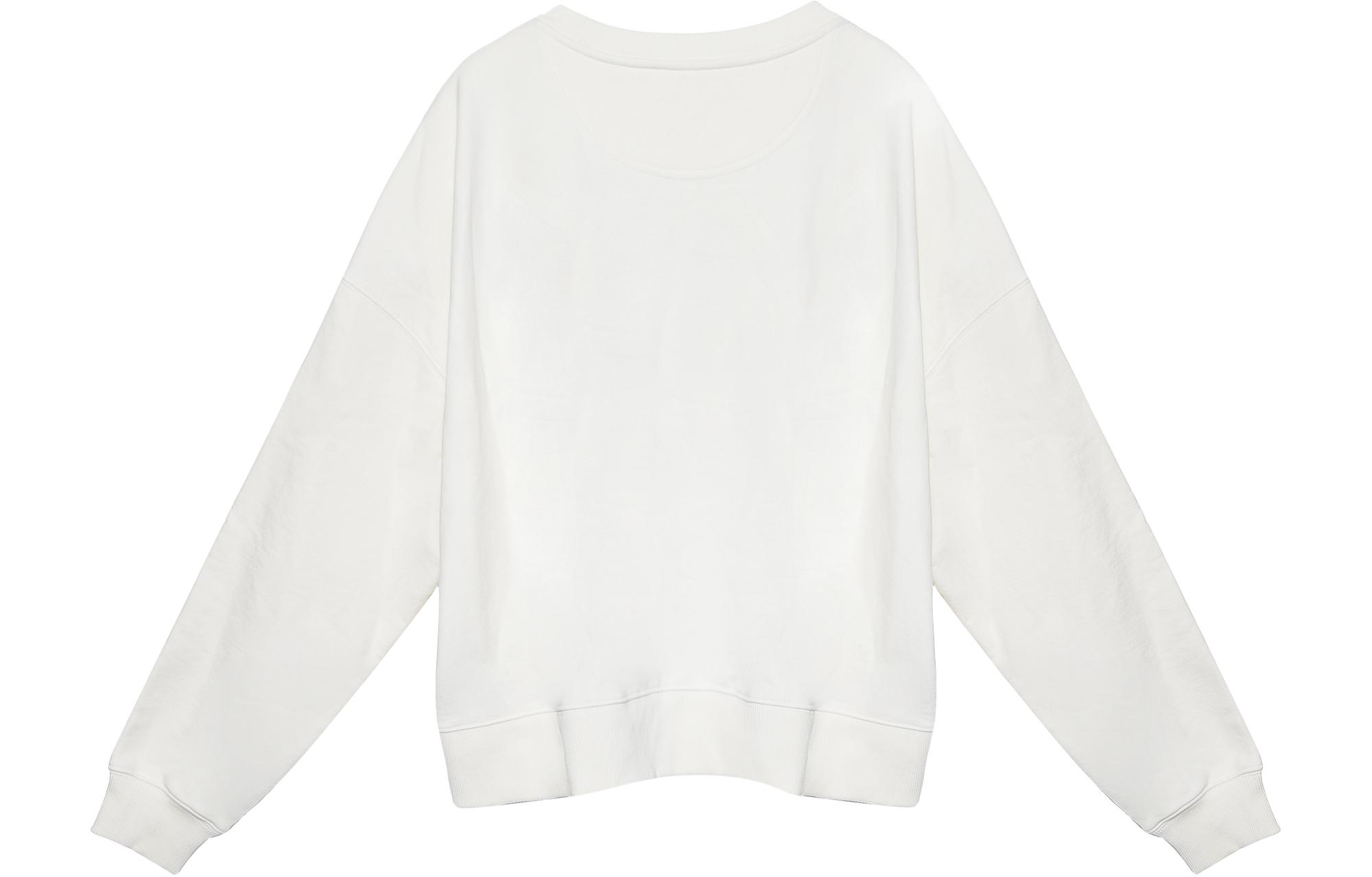Lookbook (Women) COACH FW22  White Striped Letter Print Long Sleeve Sweatshirt. 1532-WHT