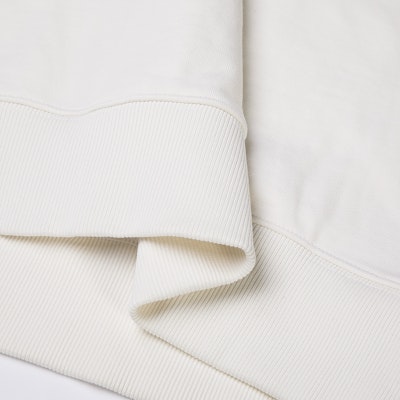 (Women) COACH FW22 White Striped Letter Print Long Sleeve Sweatshirt. 1532-WHT Sizing (Women) COACH FW22 White Striped Letter Print Long Sleeve Sweatshirt. 1532-WHT