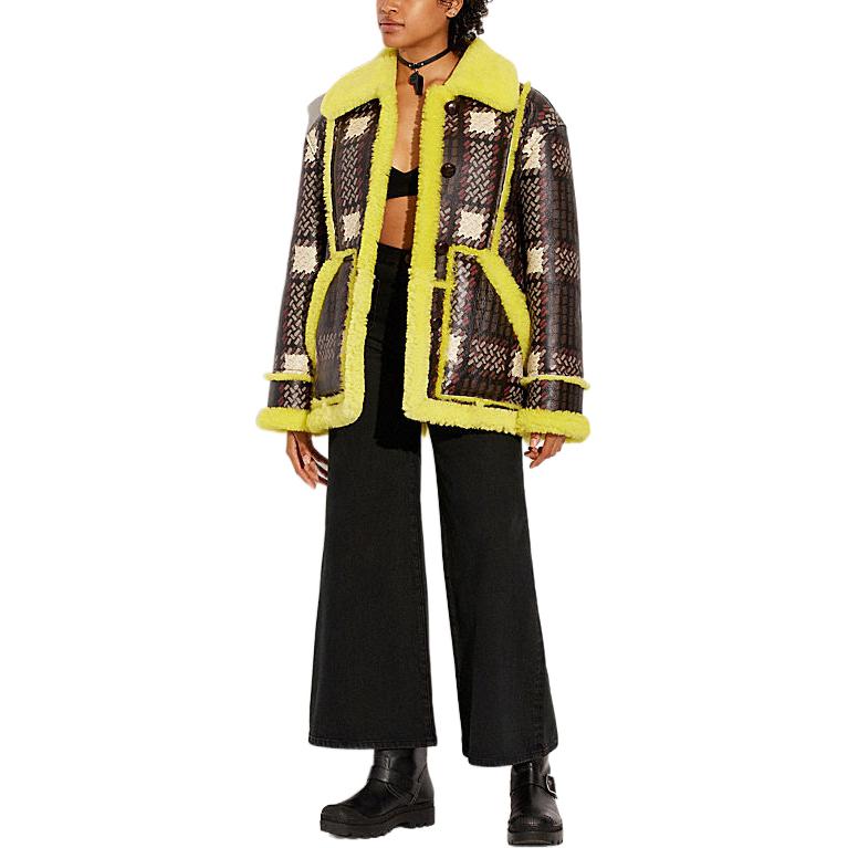 Lookbook (Women) COACH FW22  Yellow Plaid Jacket CF033-BRCR