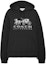 Buy (Women) COACH FW22 Forever Series Solid Logo Carriage Print Hoodie Women. C9118-BLK