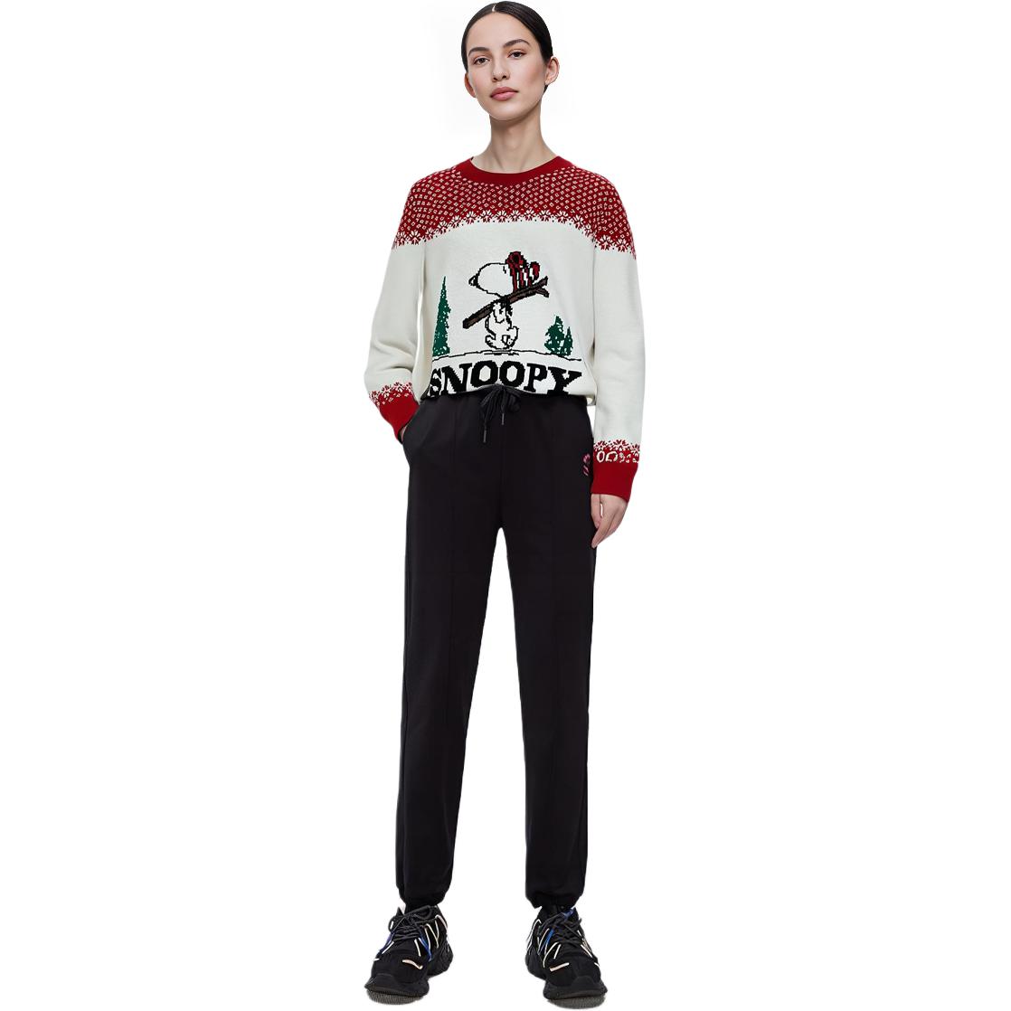 Lookbook (Women) COACH FW22 Red  Crewneck Sweatshirt with Ski Lettering Design. CE459-V3R