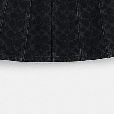 (W) COACH 2023秋冬 黑色休閒裙搭配純色標誌印花。 CL400-BLK Details for (W) COACH 2023秋冬 黑色休閒裙搭配純色標誌印花。 CL400-BLK