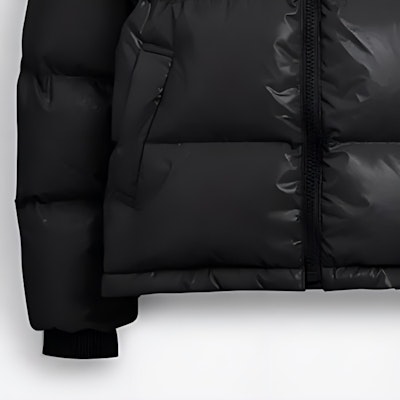 (W) COACH FW23 Jaket Hitam Berkilat Lengan Panjang. CM607-BLK Purchase (W) COACH FW23 Jaket Hitam Berkilat Lengan Panjang. CM607-BLK