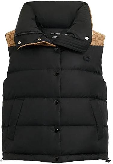 women-coach-fw-23-black-logo-embroidered-down-vest-cl-272-blk