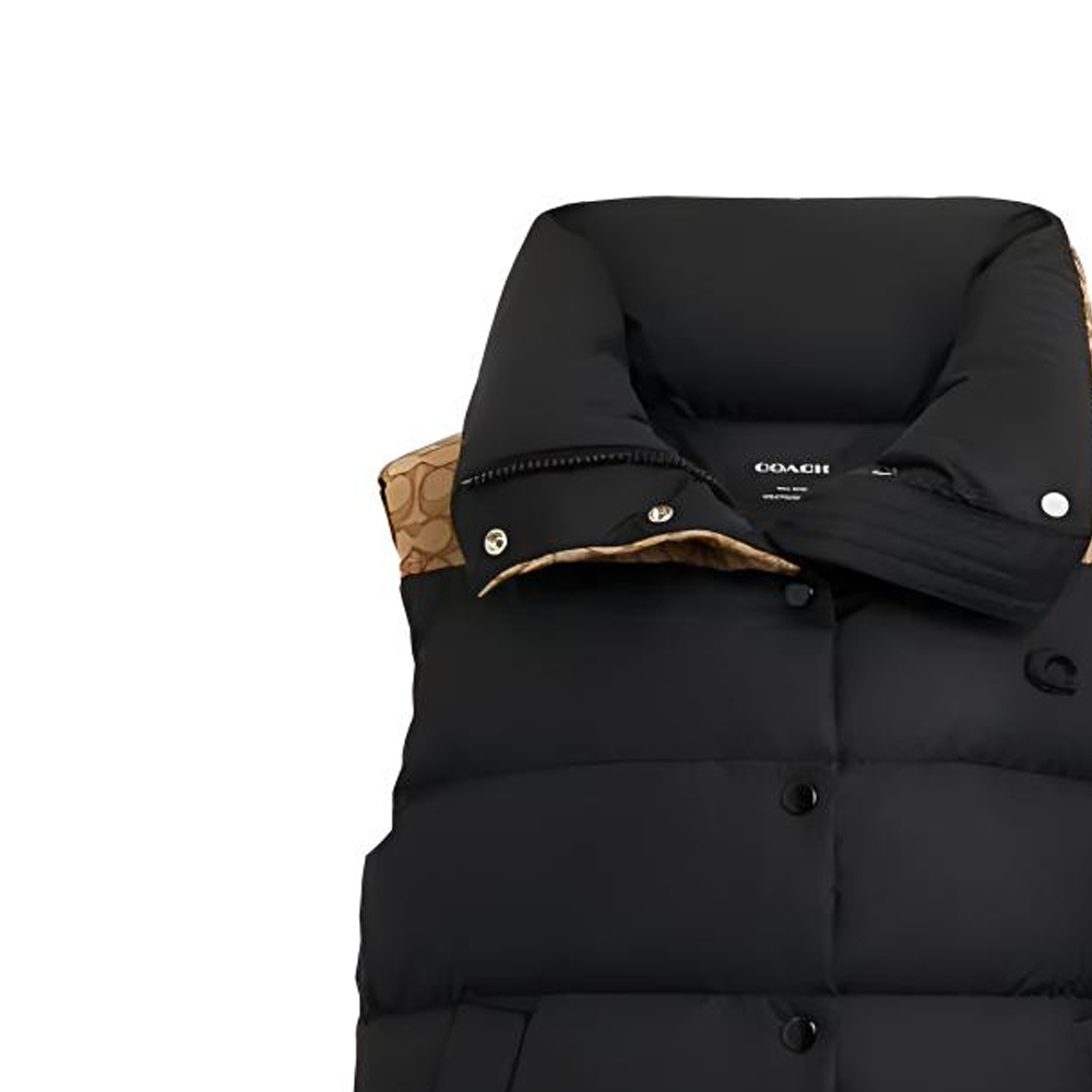 Shop (W) COACH FW23 Rompi Hitam Logo Bordir. CL272-BLK