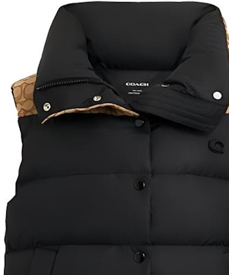 (W) COACH FW23 Rompi Hitam Logo Bordir. CL272-BLK Shop (W) COACH FW23 Rompi Hitam Logo Bordir. CL272-BLK